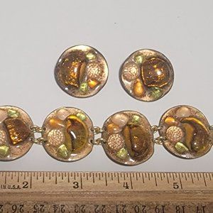 Ruth Buol custom bracelet & earrings